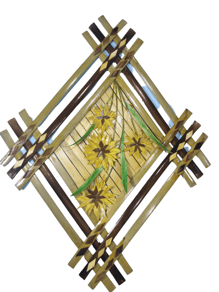 Bamboo Wall Decor Hanging Artificial Flower